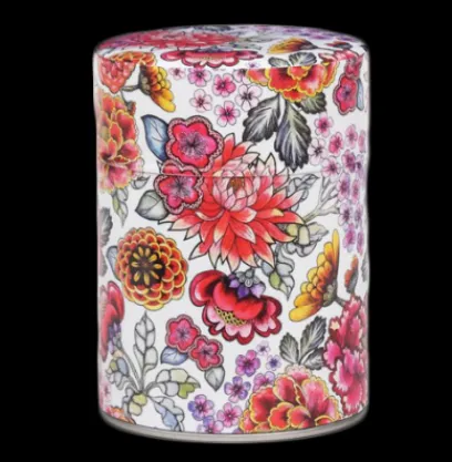 Autour Du Thé|Compagnie & Co Boite à thé illustrée Jardin des Fleurs