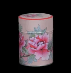 Autour Du Thé|Compagnie & Co Boite à thé illustrée Pivoines