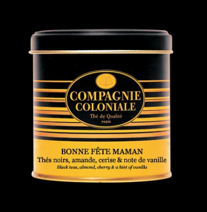 Coffrets De Thés|Thés Gourmands|Compagnie & Co Coffret luxe Bonne Fête Maman & Thé Vert à la Rose