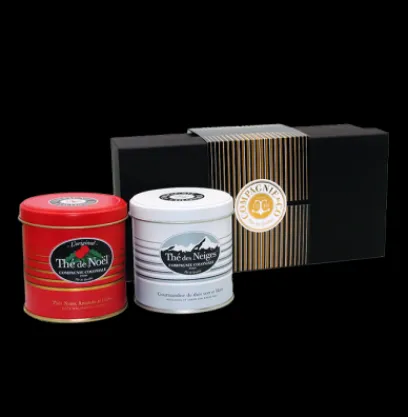 Coffrets De Thés|Thés Gourmands|Compagnie & Co Coffret luxe Thé de Noël®, Thés des Neiges®