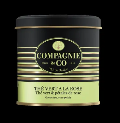 Thés Fleuris|Thés Minceur|Compagnie & Co Thé Vert à la Rose